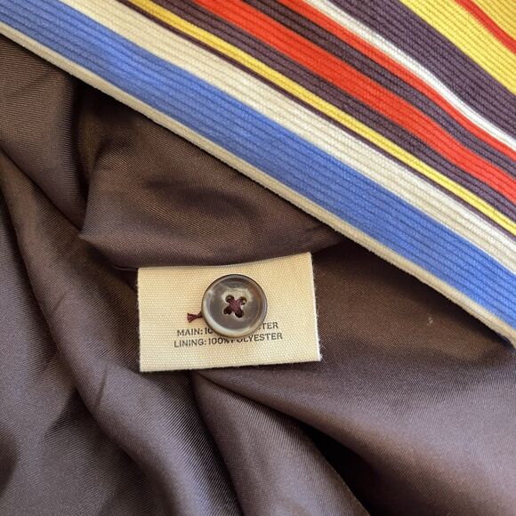 The Hippie Shake Velvet Jacket Size 22 UK (fits 18 US) Striped Boho Funky Chic - Picture 6 of 9